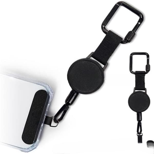 2-pack infällbar stöldskyddstelefonhållare med bältesklämma [JUN]