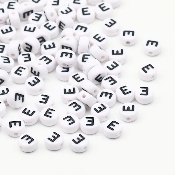 7x4mm akryyliset aakkoshelmet DIY-korujen valmistukseen 50/100/200kpl[JUN] H