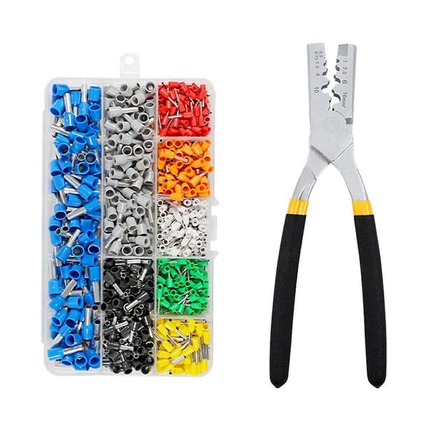 Wire Crimping Tool Kit PZ0.5-16 med 800 terminaler [JUN]