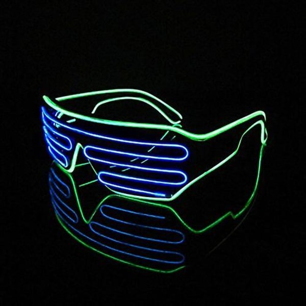 Glasögon Två färger El Neon Wire Glasögon Led Party Glasögon