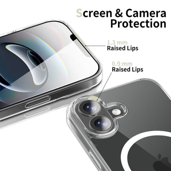 Tech-Protect iPhone 17 Magsafe FlexAir Hybrid Clear Deksel [JUN] 70