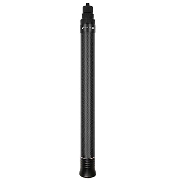 Osynlig Kolfiber Selfie Stick med Justerbar Förlängningsstång för Insta 360 X3 / One X2 Go 2 Selfie