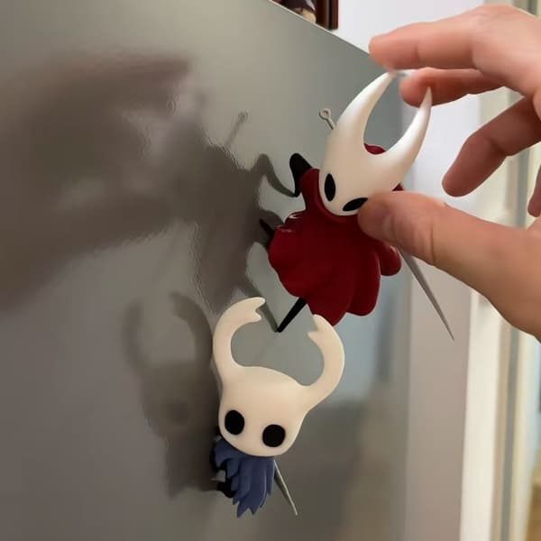Hollow Knight Videospel Kylskåpsmagnet Samlarobjekt Souvenirgåva, 2-pack[JUN]