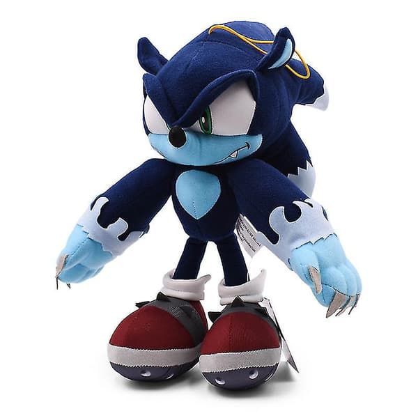Sonic the Hedgehog Plyslegetøj - 30 cm Blå Shadow Udstoppede Dyr [JUN]