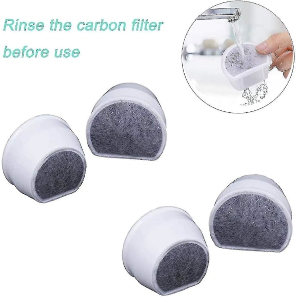 16-pak skumfilter og kulfilter kompatibel med Petsafe Drinkwell Fountain Inox 360 Avalon