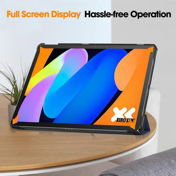 Anti-Fall Læder Etui til Lenovo Xiaoxin Pad 11 2025 Tablet - Blå[JUN]