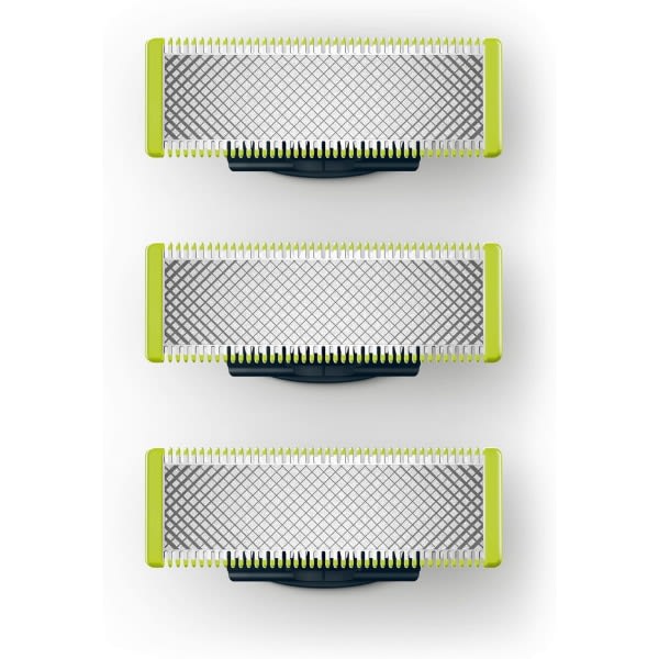 3-pakning barberblade kompatibel med Philips Oneblade Replacement One Blade Pro Blades Herr （Model QP25XX QP26XX QP65XX） T shape