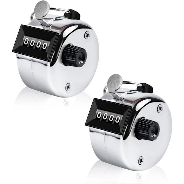 2-pack 4-siffrig handräknare för människor och inventarier [JUN]