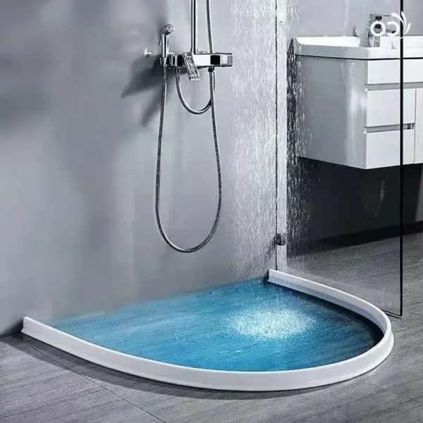 Lättinstallerad Silikon Duschbarriär Vattenbarriär & Tätningslist[JUN] 100CM black