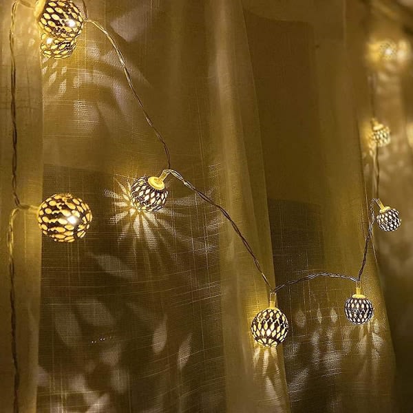 40 LED-gardinlampor, julgardinlampor, julsträng