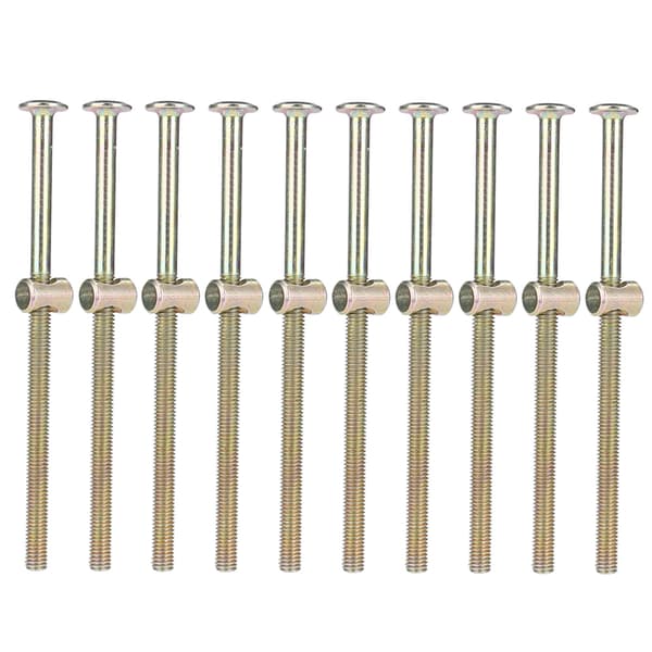 M6 Möbelbultar med hylsmuttrar - 10-pack, 120 mm[JUN] 0.1