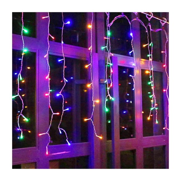 LED Icicle Light String Outdoor Decor för Garden Terrace plug110