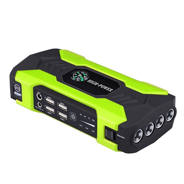 12 V:n auton varavirtalähde kannettava apukäynnistin LED-taskulampulla USB-latauksella, sininen blue