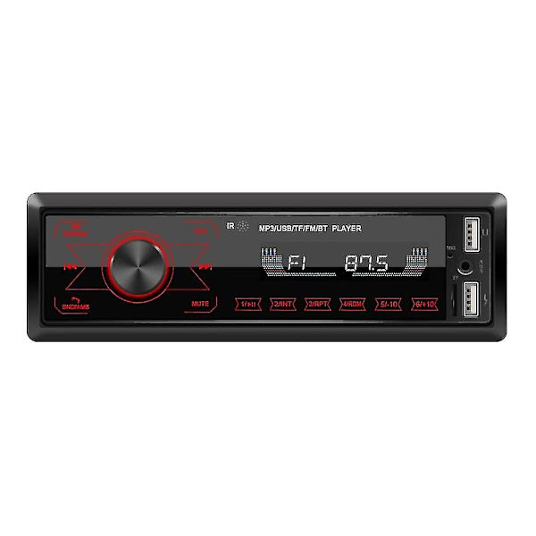 Bluetooth Bilstereo med Touchscreen, 4x60W, Dubbel USB/SD/AUX & Handsfree[JUN]