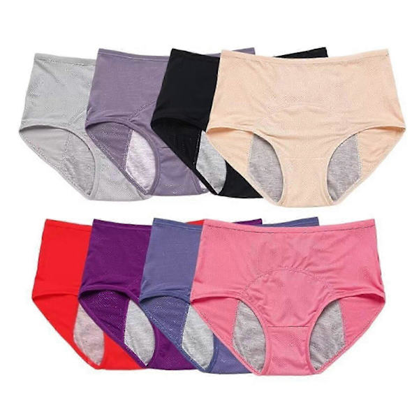 Everdries läckagesäkra underkläder för kvinnor, inkontinensskyddstrosor [JUN] 4XL