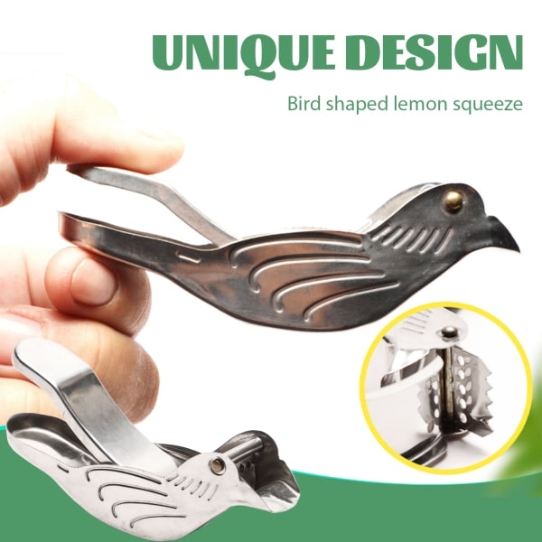 Rustfrit stål fugle citronpresser Ergonomisk citronpresser frugtpresser med hældetud 5 stk 5pcs