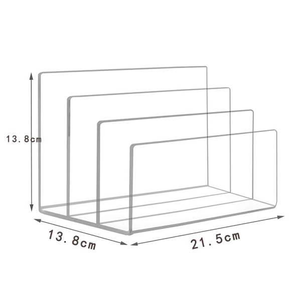 Akryl Brevholder, Transparent