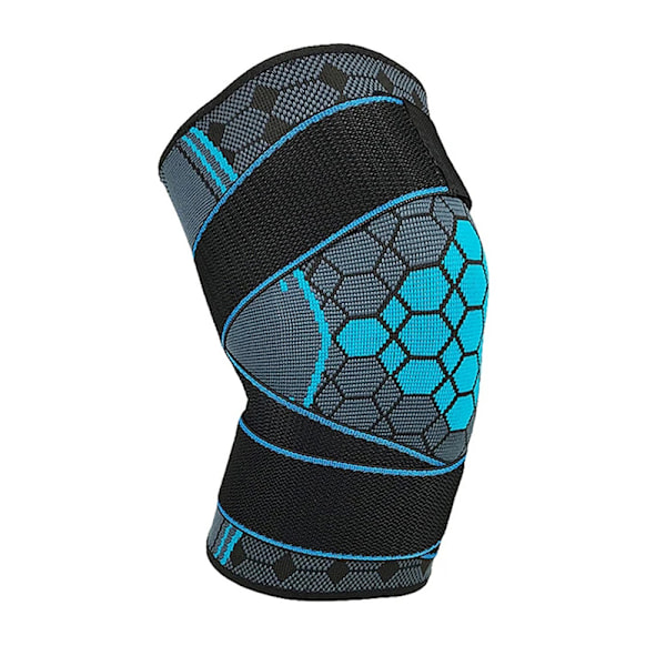 Knäbandage Elastiskt Stöd Knäärm Kompressionsbygel för Träning Gym Vandring Himmelblå Himmelblå Sky Blue S