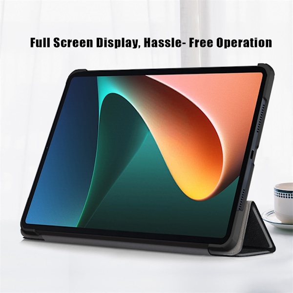 Fodral för Redmi Pad Pro 12.1 2024 Skyddande Ställ Mjukt Silikonskal Black