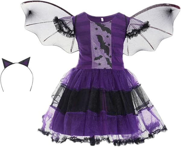 Fint hekse-utkledningssett til Halloween for barn