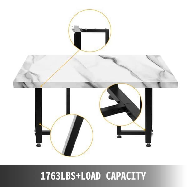 VEVOR Kompatibelt T-Format Skrivbordsstöd 41x46cm - 2-pack Stålben[JUN]