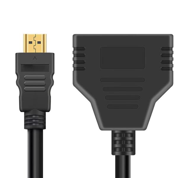 Dual Screen HDTV Splitter 1080P 1 Input 2 Outputs Switch Perfect for TV[JUN]