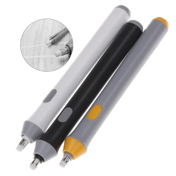 Elektrisk viskelæder Batteridrevet automatisk viskelæder sæt med pen med Sort one size