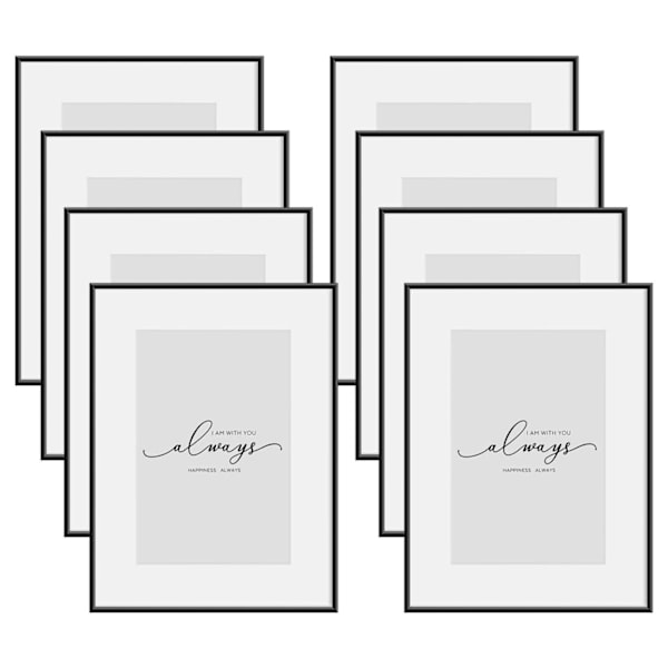 Rootz fotoramme sett - Bilde ramme - Veggkunstdisplay - Plexiglass - Moderne design - 10x15/13x18/15x20/20x30/21x29,7/30x40 cm