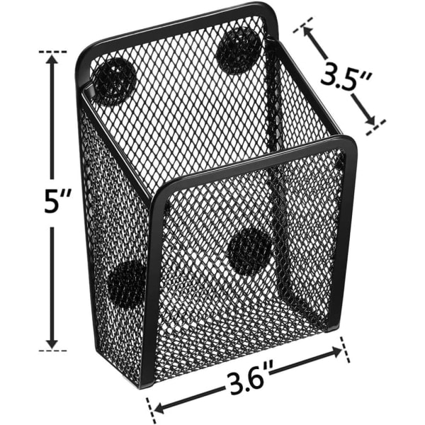 Magnetisk penneholder - ekstra stærke magneter mesh Perfekt til tilbehør til whiteboard, køleskab og skabe