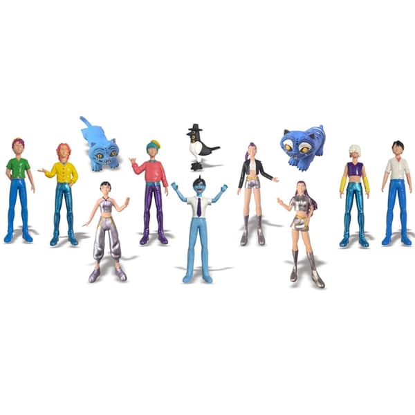 MINISO Demon Hunters Huntrix Kpop Figur - Derpys Tiger Rumi Samleleke [JUN] 6PCS-3 Option 1