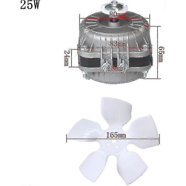 220V Kylskåpsfläktmotor - 25W/35W/40W/60W Ersättning för Ventilerade Kylrum & Frysar [JUN]
