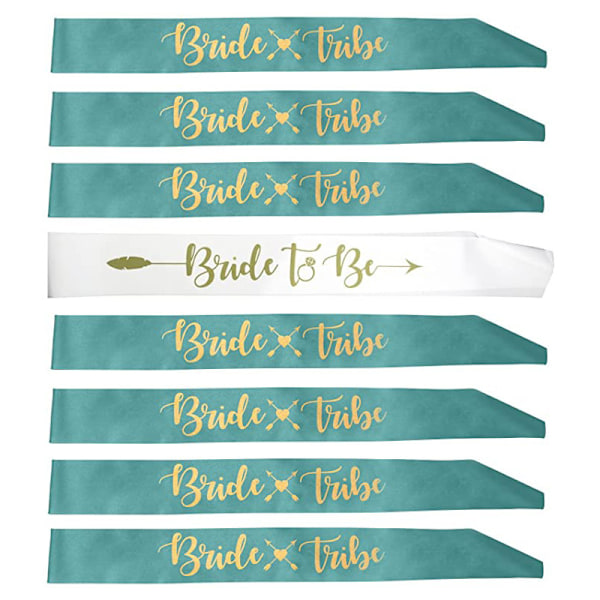 16 stk. utdrikningslag-bannere - Bride Tribe og Bride To Be-bannere