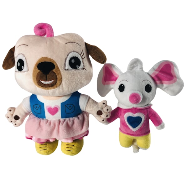 Chip ja Potato plyyshilelut Mopsi ja Hiiri täytetty eläin nukke Sööt lapsi-1 A Dog-30cm
