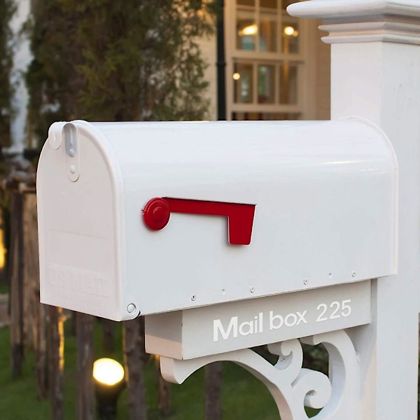 8 ark selvklebende vinylbokstaver og tall, postkasse-tall klistremerke for postkasse, skilt, vinduer white  black