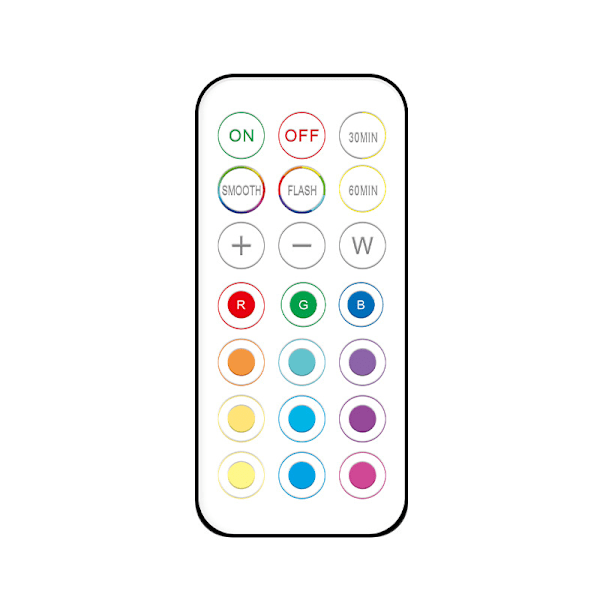 LED-forlygter 6 stk. med 2 fjernbetjeninger RGB-design Flere farver Sort