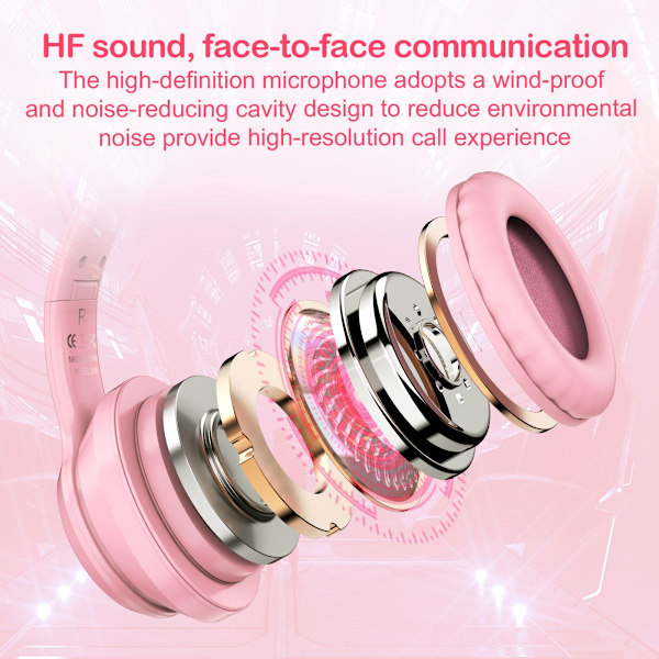 Gaming Headset ONIKUMA B90 Rosa TWS Bluetooth Headset rosa pink