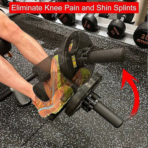 Tibialis Trainer Bar för Ankel- och Benskyddsstyrketräning med 2-tums Viktplattor[JUN]