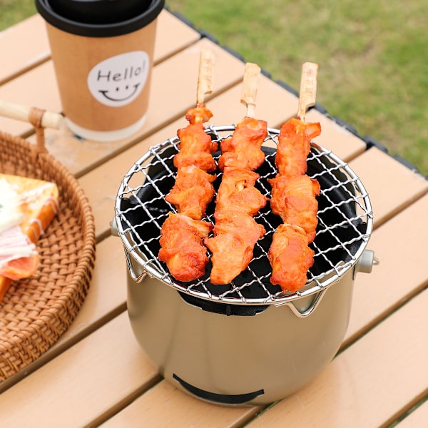 Kannettava puulämmitteinen rakettiuuni ulkokäyttöön, retkikeitin, BBQ-grilli