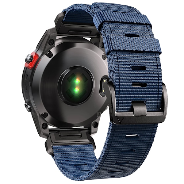 22 26 mm Nylon Militærrem For GARMIN FENIX7 7X PRO 6 6X Myk Slitesterk Remkropp For 965 Instinktiv Erstatningsrem Dark blue