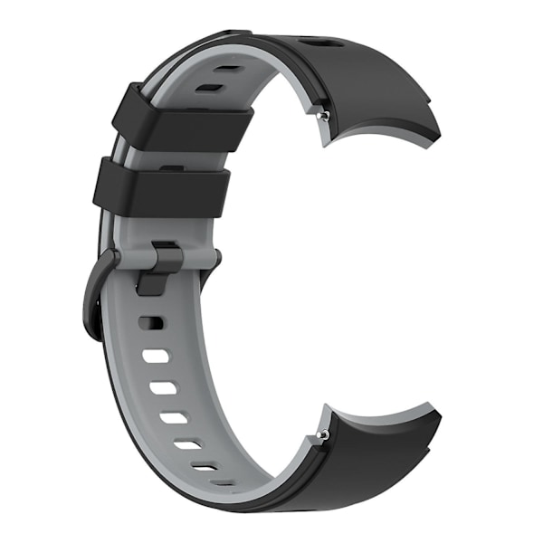 Silikonarmband till Samsung Galaxy Watch 4/5/6 40/44mm / Watch6 Classic 43mm 47mm / 5 Pro 45mm Black  Gray