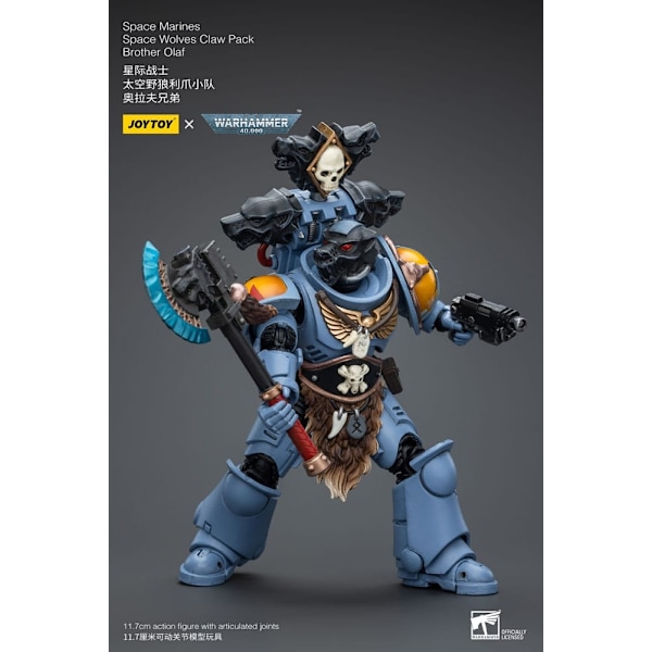 Warhammer 40k Actionfigur 1/18 Space Marines Space Wolves Claw Pack Brother Olaf 12 cm 237