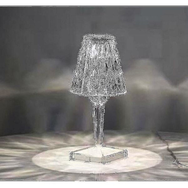 Nattlampa, Akryl Bordlampa, Uppladdningsbar Projektionslampa, Italiensk Design Kartell (En Styck) (FMY)
