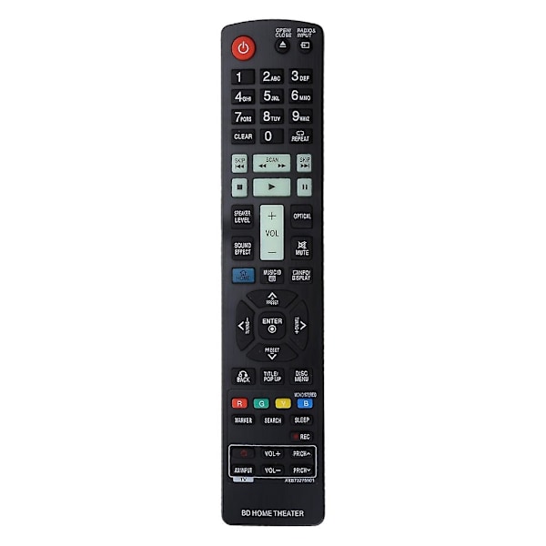 Ersättningsfjärrkontroll for LG Blu-ray hjemmekinosystem LHB336 LHB536 HX906SB LHB976 HX551 HX561 fjernkontroll {DB}