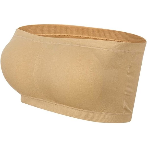 Seamless Sport BH Bandeau, Avtagbar Vadderad Bandeau