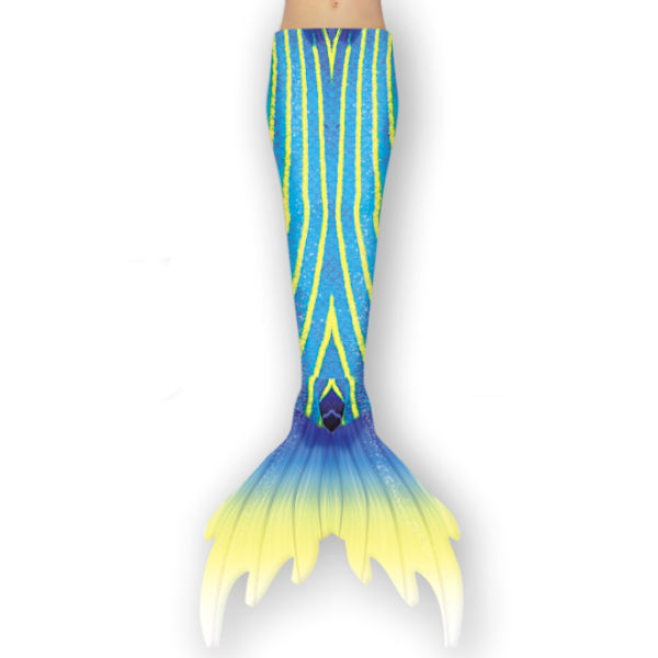 Pige Mermaid Hale med Monofin grøn