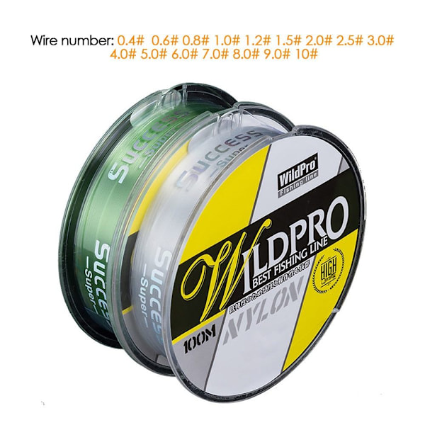 100M Fiskesnor Nylon 0,4 0,4 0.4 0.4