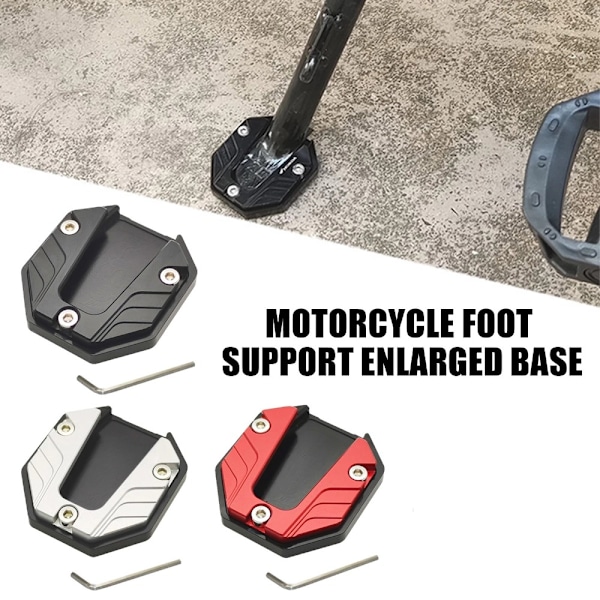 Motorcykel Kickställ Motorcykel Sidostöd Pad TITANIUM titanium