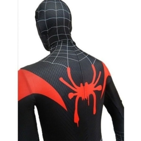 Spiderman Kostym Miles Morales Cosplay Vuxen Halloween 130