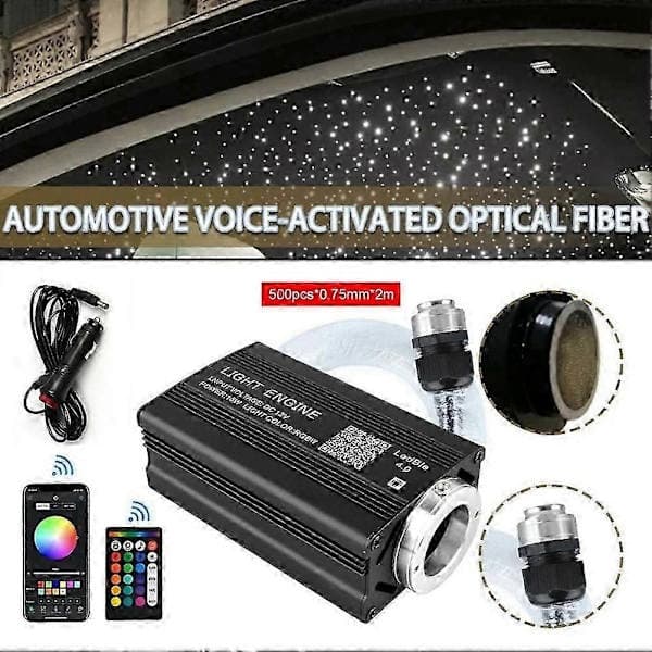 500 Pcs Fiber Optic Car Home Decoration Star Light Kit Ceiling Lights Remote Control
