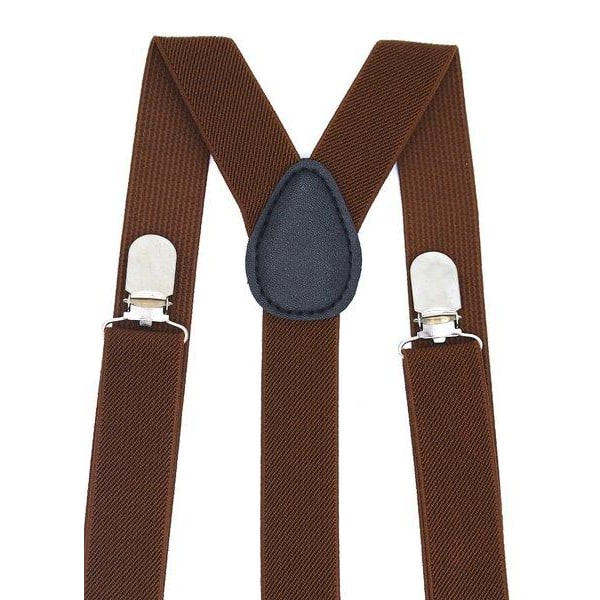 Suspenders i forskellige farver brown